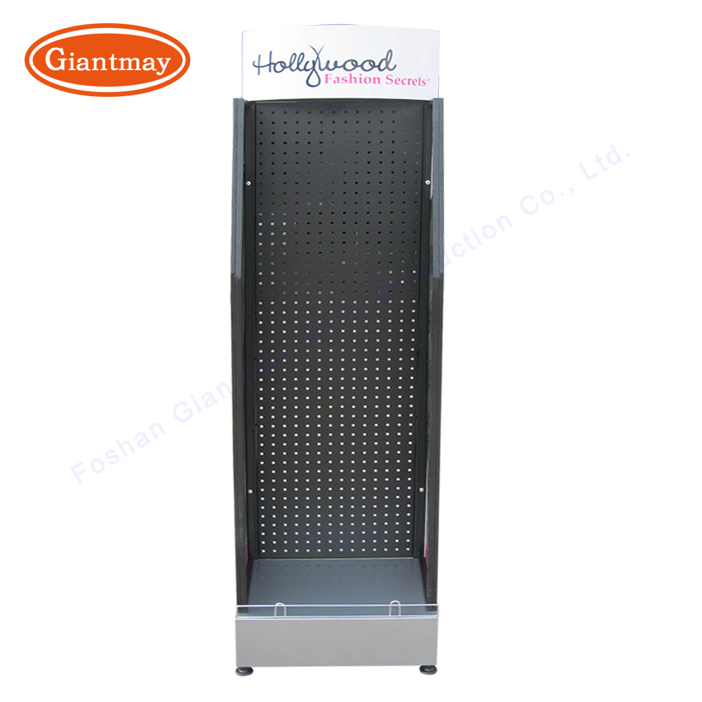 Trade Show Metal Hooks Advertising Hanging Product Display Rack Floor Shelves For Retail Store