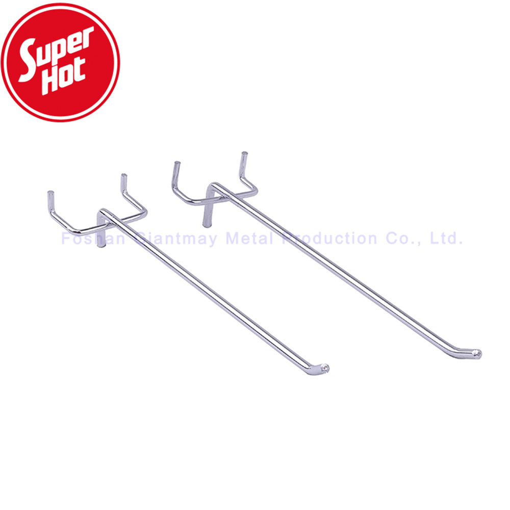 Wholesales Metal Steel Single Peg Shelf Hooks Supermarket Retail Pegboard Display Hook