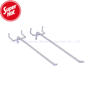 Wholesales Metal Steel Single Peg Shelf Hooks Supermarket Retail Pegboard Display Hook