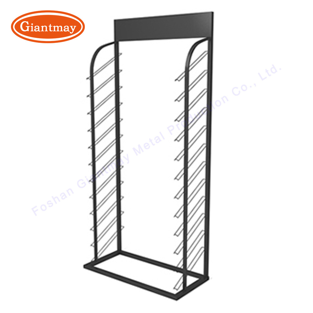 12 Layer Metal Ceramic Sample Showroom Floor Stand Shelf Stone Wooden Boards Panel Tile Display Rack