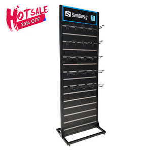 Retail Store Shop Floor Stand Freestanding Slat wall Display Rack