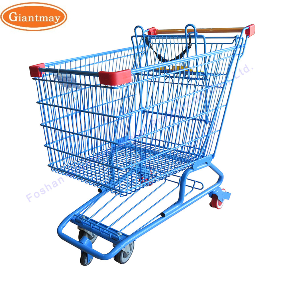 Canada Style Mall,Retail Trolley With Seat Big Grocery Shopping Carts For Supermarket