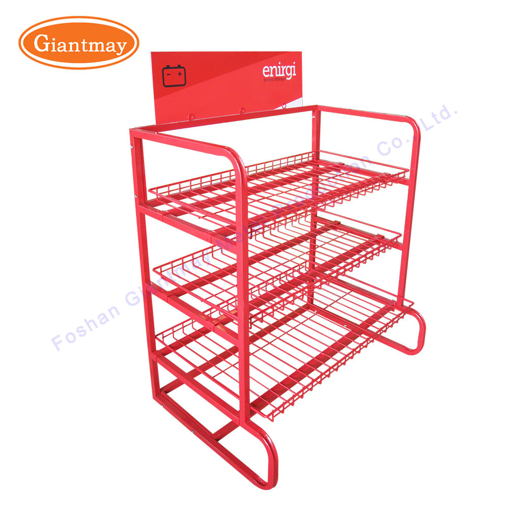 Floor Standing Unit Display cabinet Multi-function retail store candy supermarket display rack with wheel