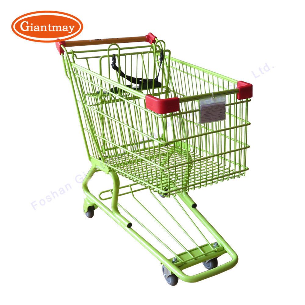 Canada Style Mall,Retail Trolley With Seat Big Grocery Shopping Carts For Supermarket