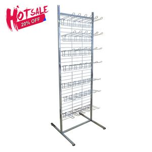 Custom Hot Sale Shop Shelf Baseball Glove Stand Wire Retail Wire mesh hanging hook Display stand