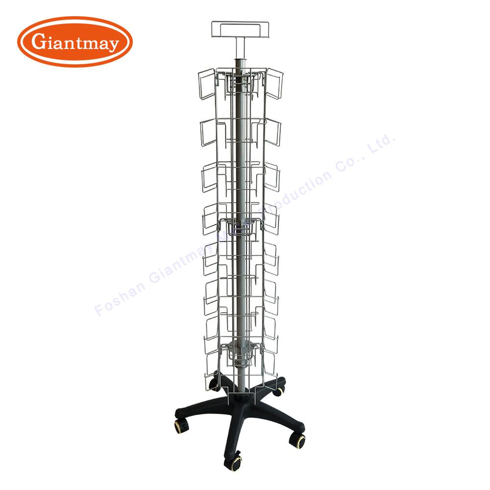 wholesale of new product metal wire greeting card postcard floor standing display rack for retail store shop