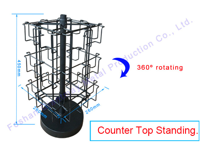 metal counter top wire cd postcard spinner pocket display stand