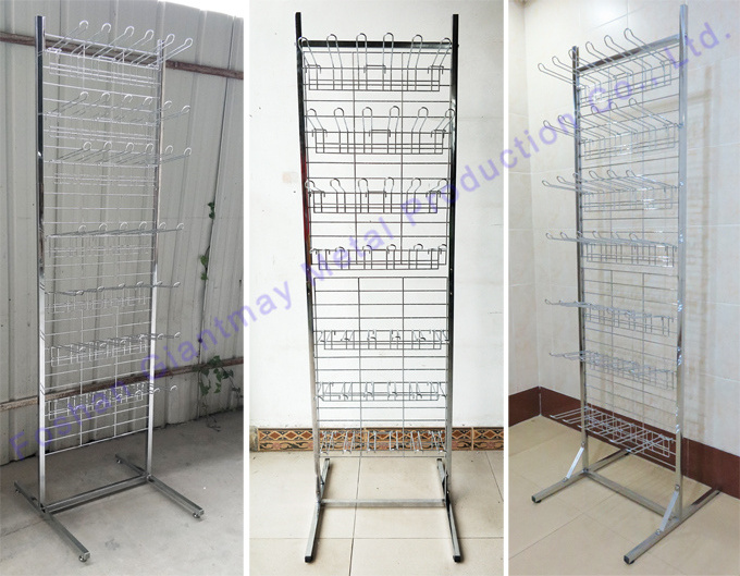 Custom Hot Sale Shop Shelf Baseball Glove Stand Wire Retail Wire mesh hanging hook Display stand