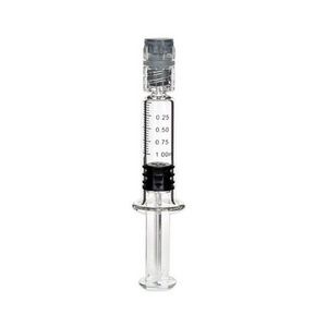 1ml 2.25ml 3ml 5ml Prefilled Borosilicate Syringe Metal Plastic Plunger Luer Lock Syringes 5ml Glass Syringes 1ml