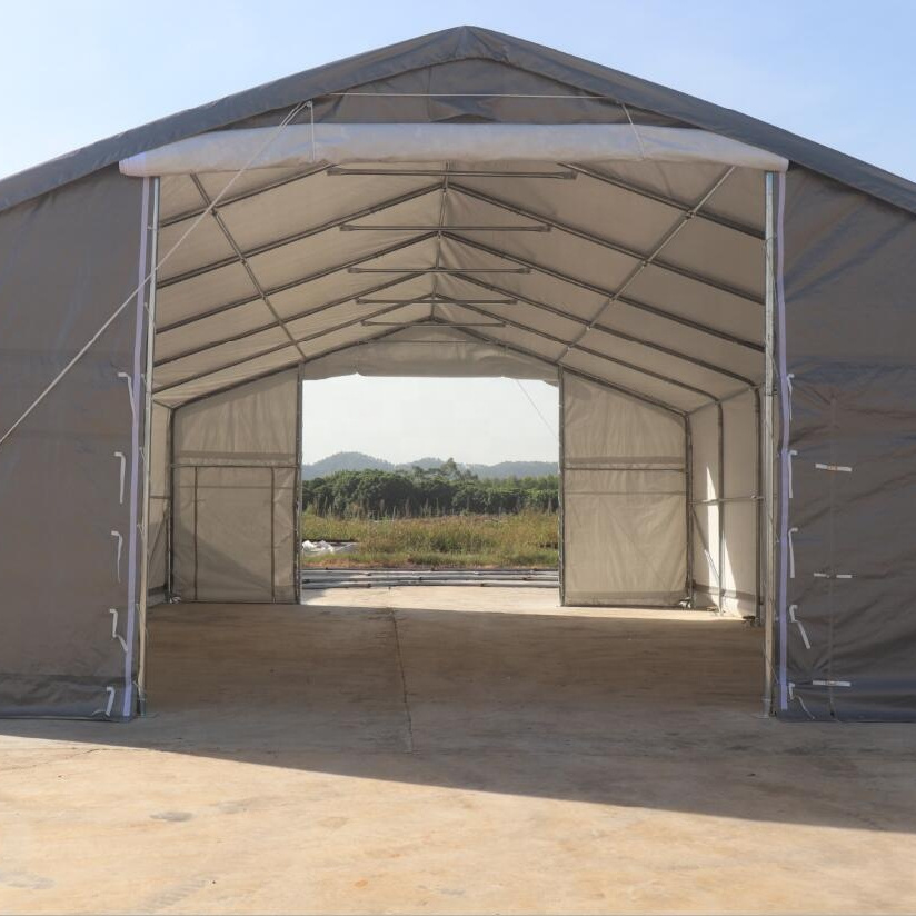 Heavy-Duty PVC Carport Tent Galvanized Steel and Wood Frame for Car and Warehouse Storage Shelter Garages Canopies