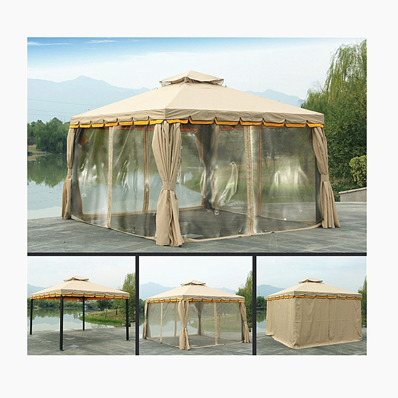 China manufacturers custom luxury modern outdoor garden metal canopy hexagonal gazebos