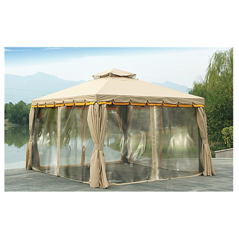 China manufacturers custom luxury modern outdoor garden metal canopy hexagonal gazebos