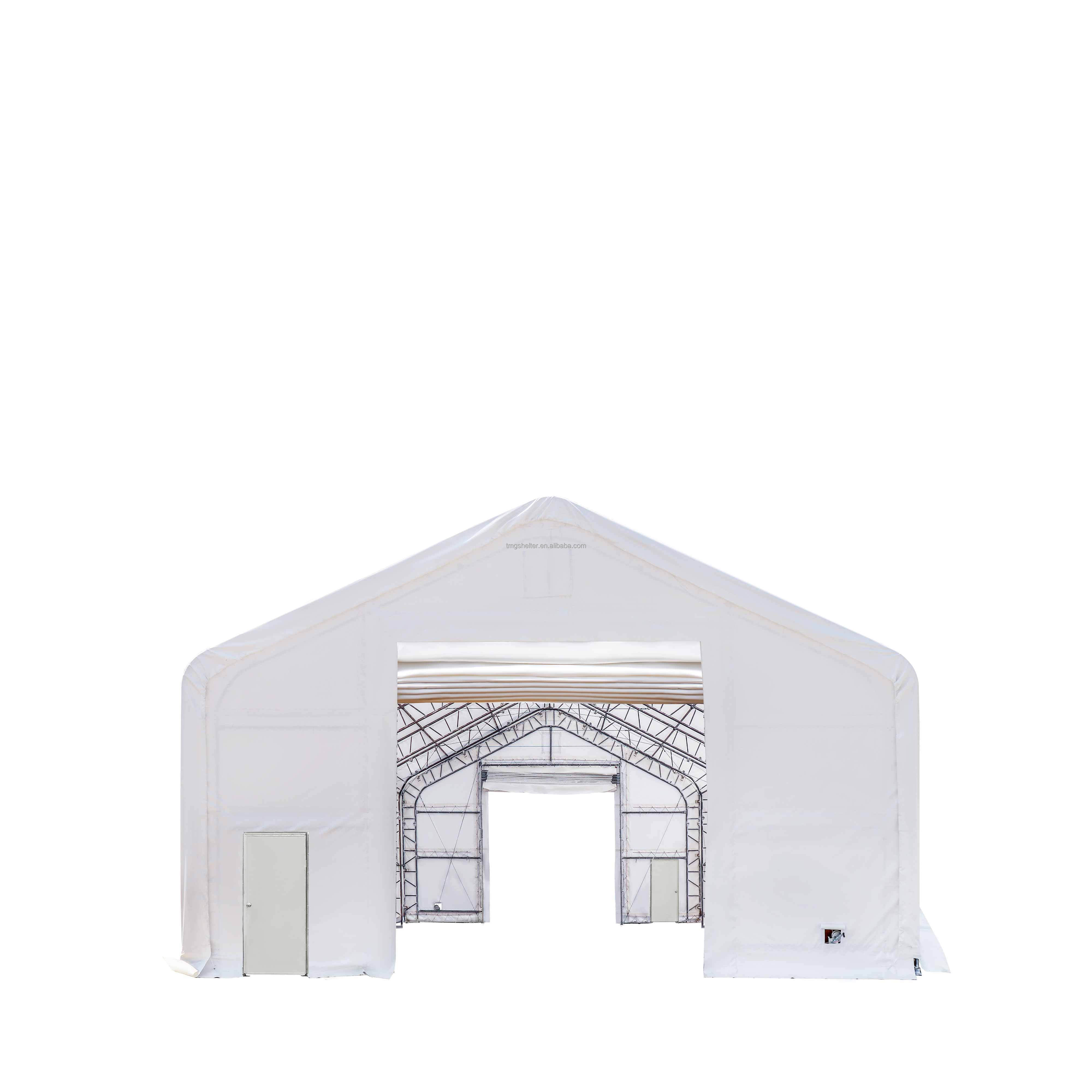 Dual Truss Storage Shelter 30' x 40' Pro with Heavy Duty PE PVC Cover