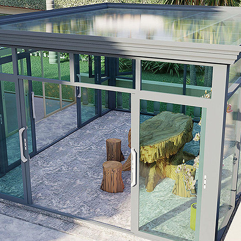 Giantsmade Customized Winter Garden Aluminum Glass House Thermal Insulation Sunroom