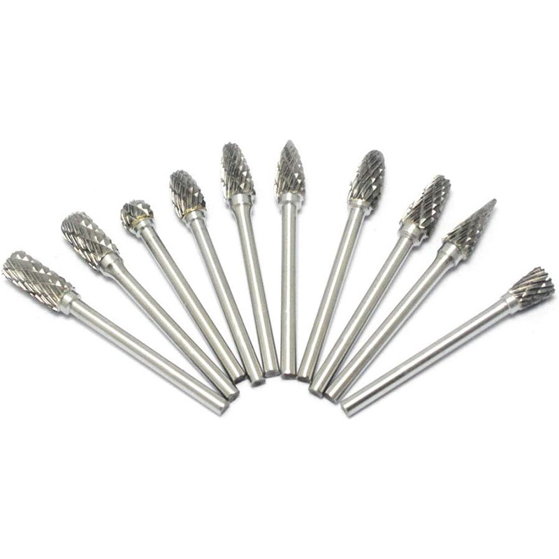 Factory Wholesaler  Power Tool Parts Cutting Burrs For Die Grinder Drill Bits Rotary Files Burs Set For Die Grinder