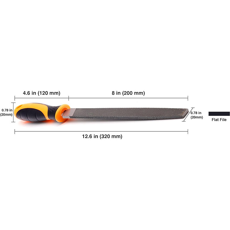 high quality High Carbon hand tools stainless metal steel 8'' hand file diamond rotary hoof rasp with plastic handle