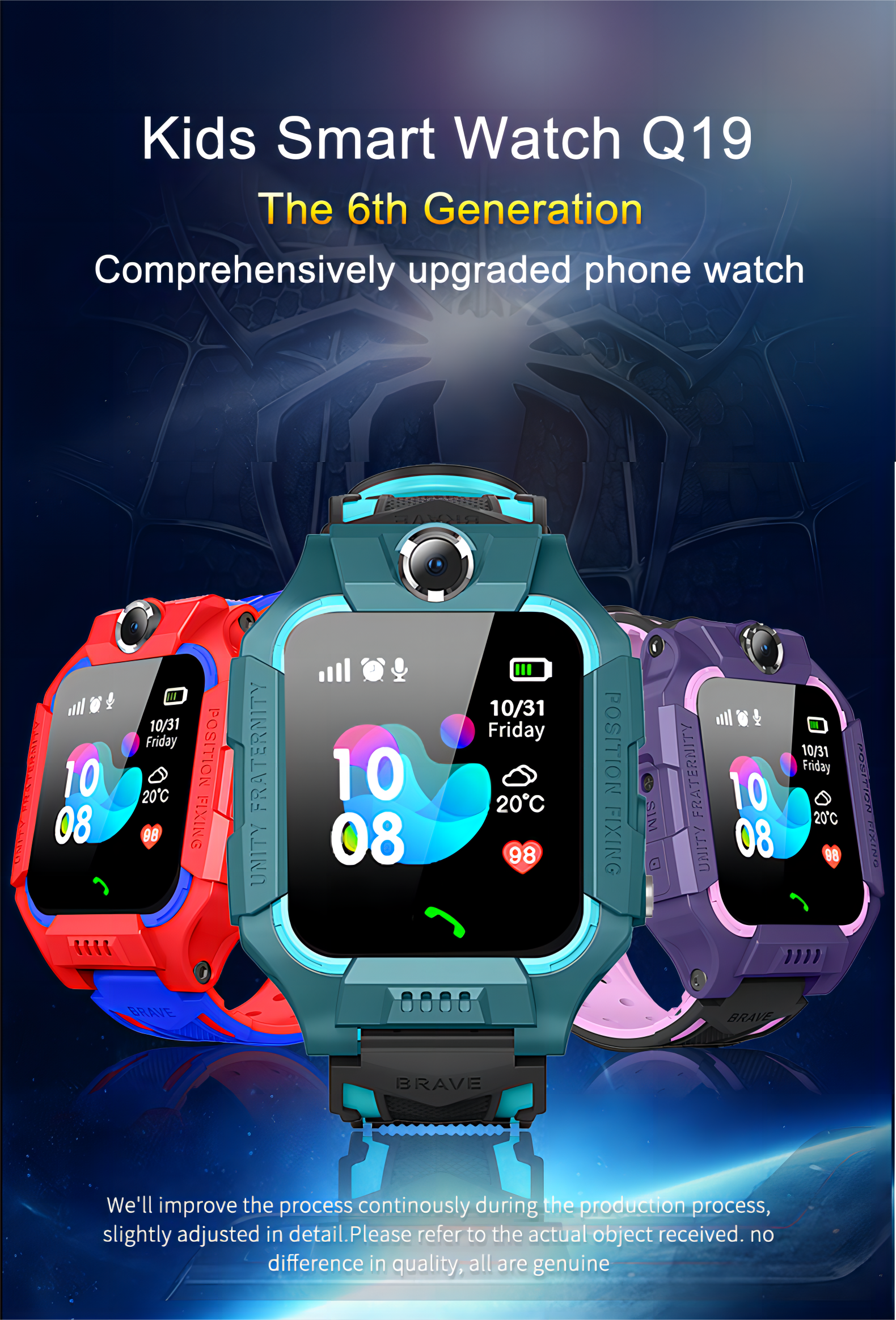 Z6 Kids smart watch Phone call Anti-Lost LBS tracking Smart Bracelet 2G gps wrist watch for kids IP67 SOS Kids Q19 Smart Watch