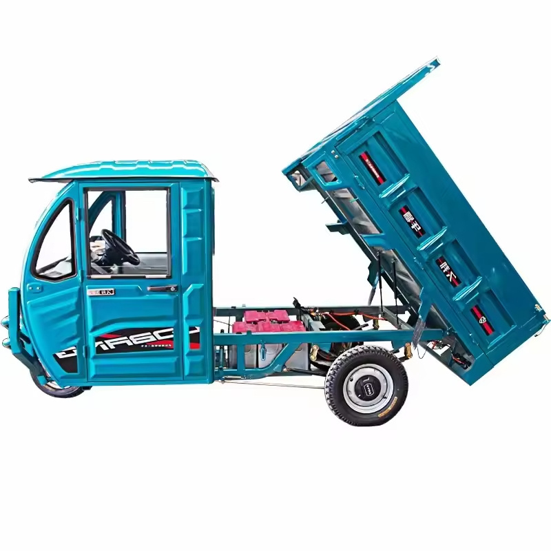 China manufacturer electric 3 wheels electric cargo tricycle  1 ton electric loader with dump electric cargo rickshaw