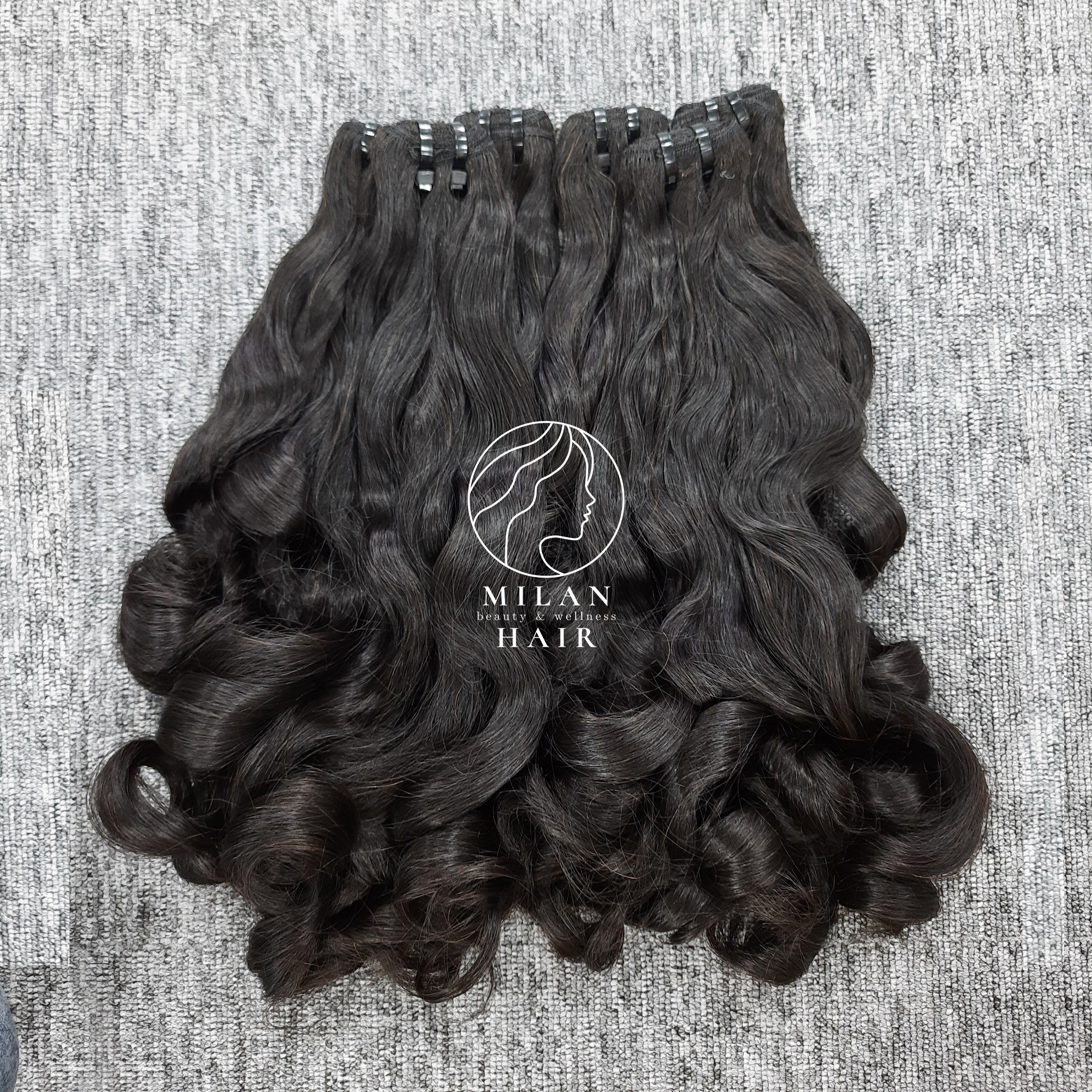 Magic bouncy human hair 100% cuticle aligned  wholesale curly hair extension price do dropshipping from vietnamese manufacture