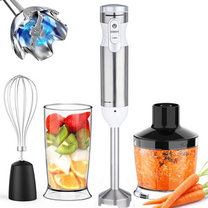 4-In-1 Food Hand Blender Combo for Multi-purpose Smoothie/Whisk/Chopper/Soup/Juicer/Crush Ice  handheld blenders