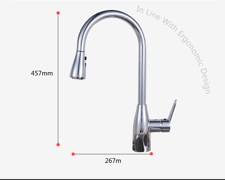 Motion sensor Touchless Kitchen Faucets with Pull Down Sprayer Brass Chromed Black Brushed Nickel Pull out Kitchen Sink Faucet