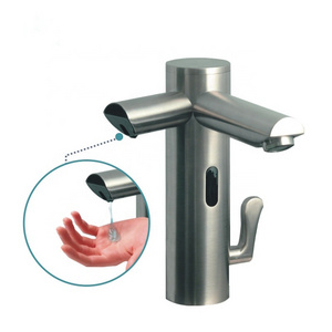 loft standing sensor faucet with soap dispenser automatic