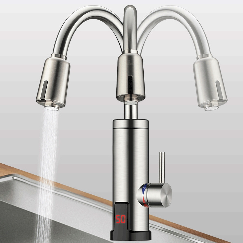 Automatic mixer taps instant Kitchen  heating faucet Touch Sensor tap Hot and cold Sink Electric water heaters faucet