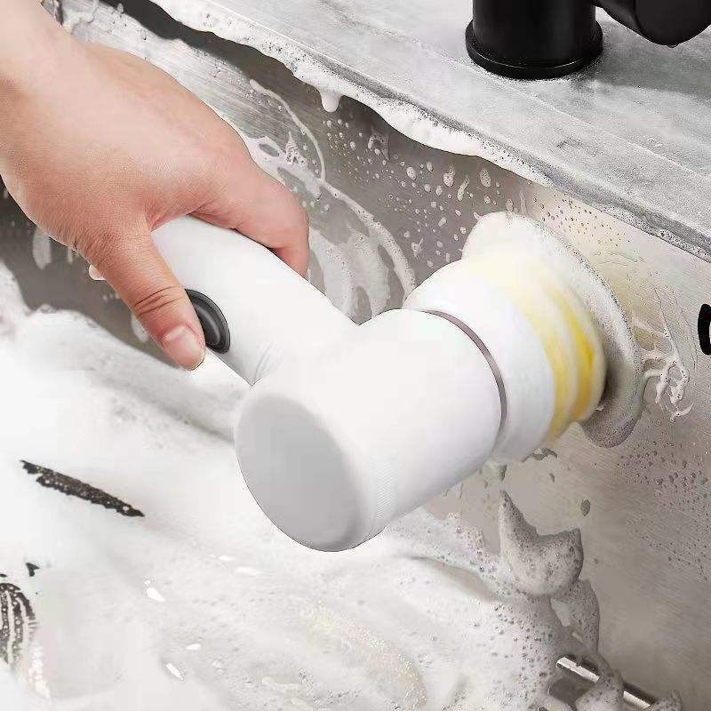 Kitchen Dishwasher 5 in 1Hand-held Electric Washing Brush Multipurpose Household Cleaning Tools