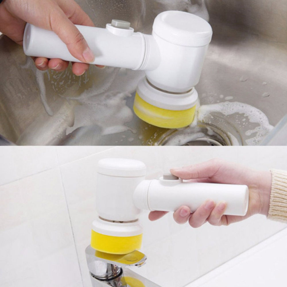 Kitchen Dishwasher 5 in 1Hand-held Electric Washing Brush Multipurpose Household Cleaning Tools