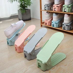 Shoe Slots Organizer for Closet Adjustable Space Saver Double Deck Shoe Rack Holder for Closet