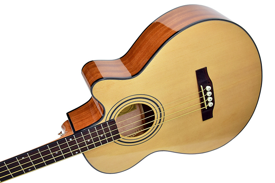 Factory 4 Strings High Quality K-AB40 Wood Acoustic Bass Guitar