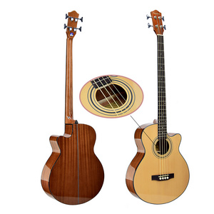 Factory 4 Strings High Quality K-AB40 Wood Acoustic Bass Guitar