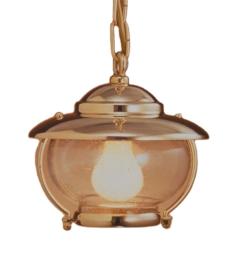 Polished ceiling lamp with chain  E27 Made in Italy lighting product brass ceiling lamp indoor lighting chandelier