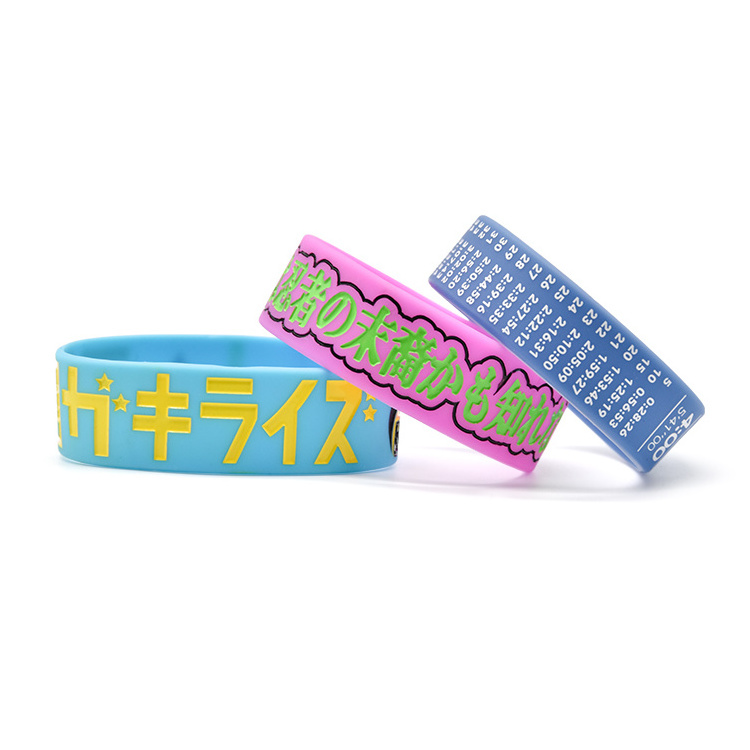 printing debossed silicon bracelet making machine bands custom silicon wristband for personalized gifts