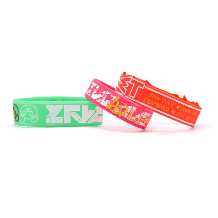 printing debossed silicon bracelet making machine bands custom silicon wristband for personalized gifts