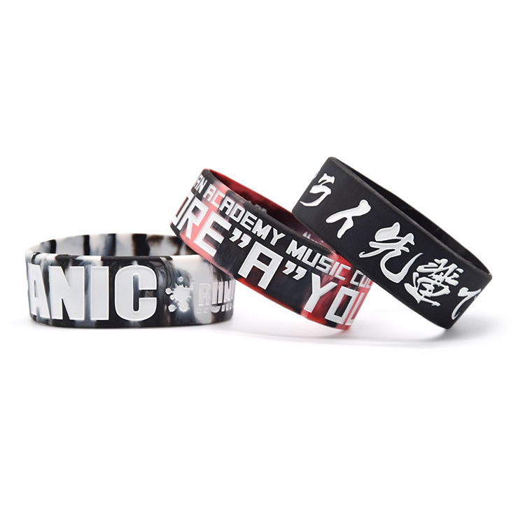 printing debossed silicon bracelet making machine bands custom silicon wristband for personalized gifts