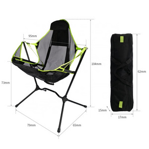 Lightweight Furniture Portable Camp Relaxing Swing Luxury Recliner Aluminum Outdoor Folding Rocking Chair