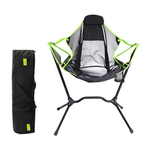 Beach Fishing Collapsible Swinging Lawn Patio Outdoor Aluminum Ultralight Camping Rocking Folding Chair