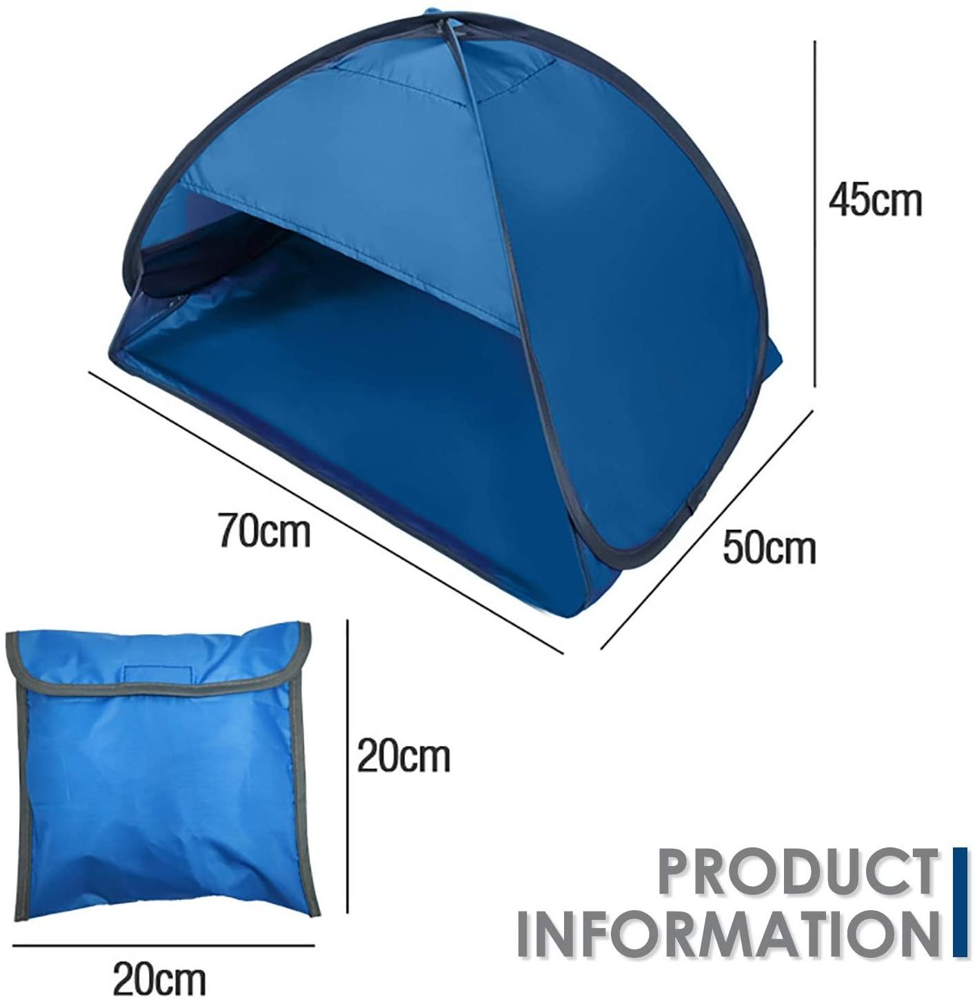 Anti-uv Mini Parasol Camping Outdoor Windproof Sunbathing Air Pillow Instant Automatic Pop Up Head Tent Beach Sunshade