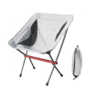 Oxford Mesh Fabric Cooling Ventilation Backpacking Seat Small Collapsible Foldable Packable Compact Camping Chair Beach Chair