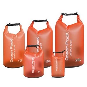 5L/10L/20L/30L/40L Translucent kayaking rafting roll top sack keeps gear dry floating waterproof swimming bags for kids