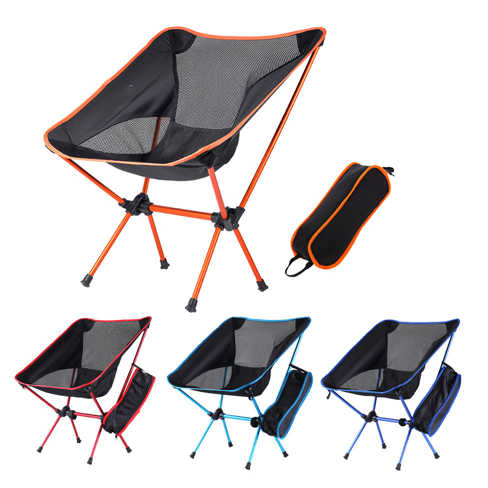 600d Oxford Aluminum 7075 Portable Ultralight Compact Reclining Camping Picnic Fishing Moon Chair