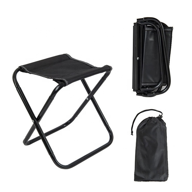 Drawstring Carrying Pouch Packed Outdoor Beach Traveling Folding Portable Camping Chair Lightweight Aluminum Fishing Stool