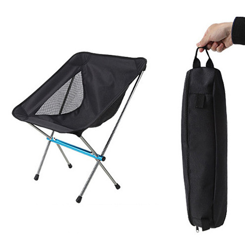 Oxford Mesh Fabric Cooling Ventilation Backpacking Seat Small Collapsible Foldable Packable Compact Camping Chair Beach Chair