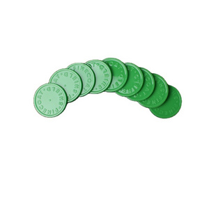 High Quality Promotional Embossed  Custom Plastic Coins Shopping Cart Tokens