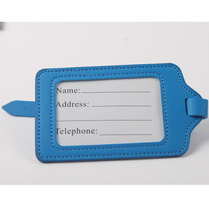 2023 Hot Selling Custom PU Leather Luggage Tags