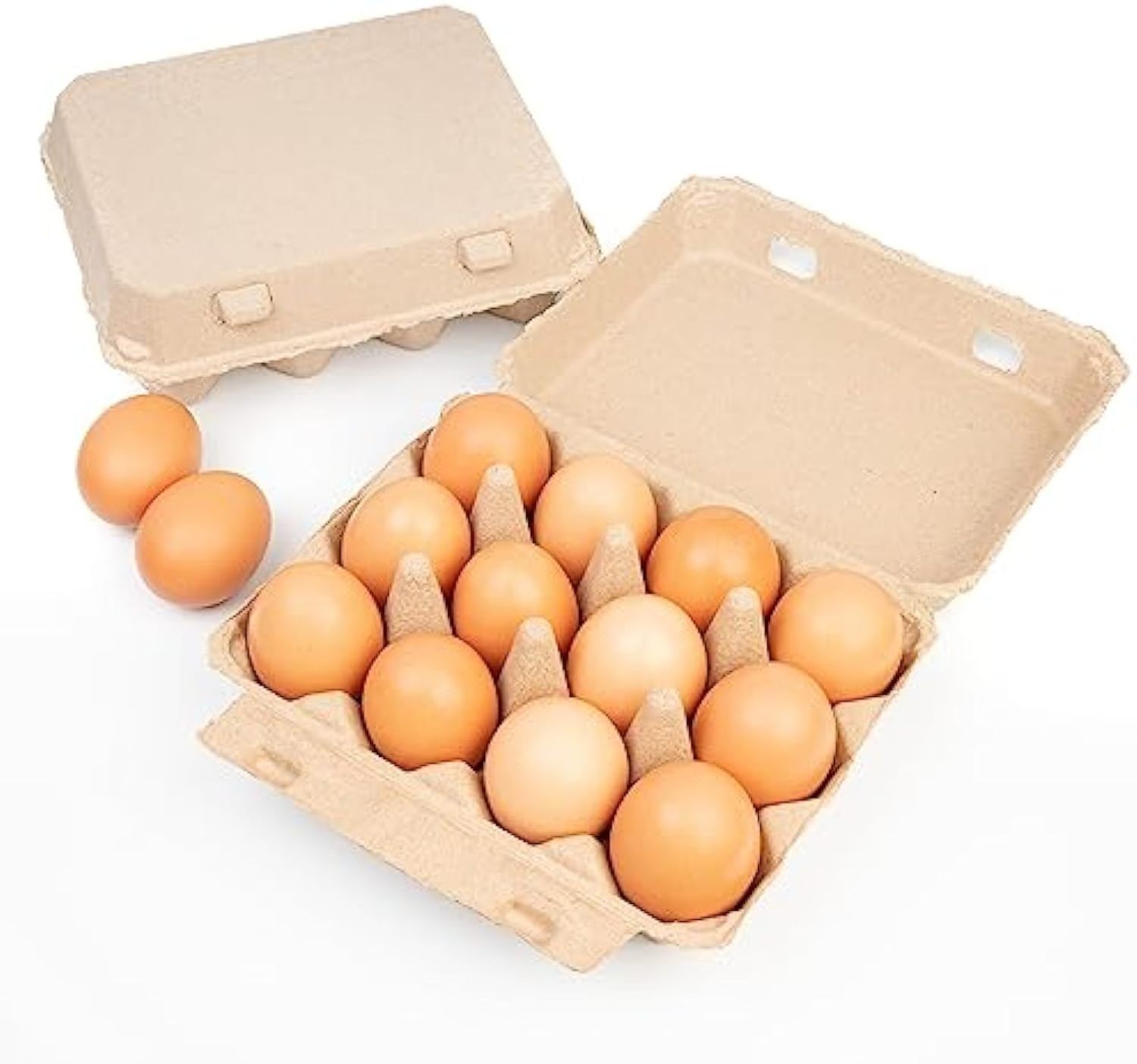 Custom Pulp Cardboard Shipping Packaging Box 12 Pack Goose Egg Tray Egg Cartons