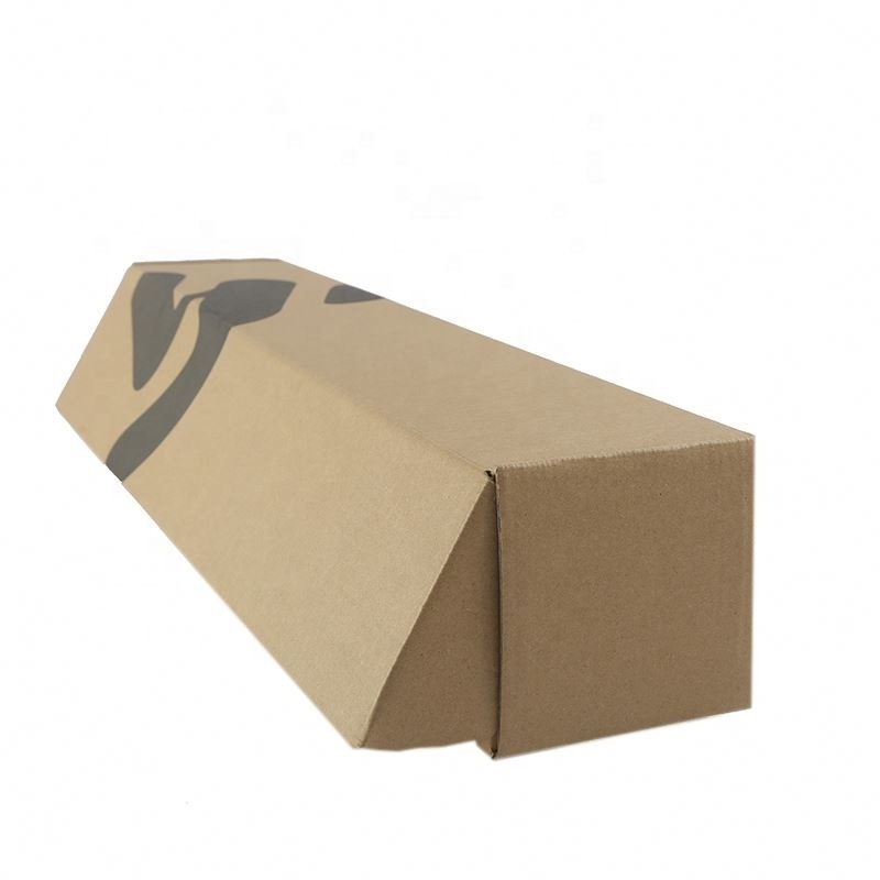 Custom boxes thin long size shipping box corrugated cardboard tuck top paper box packaging for umbrella