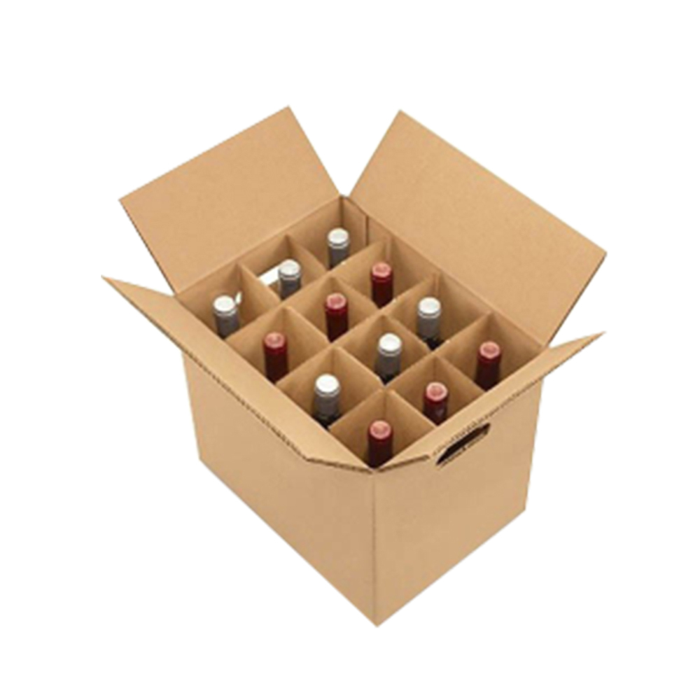 Low price china wholesale 12 pack beer bottle corrugated cardboard packaging carton shipping box wine box packaging