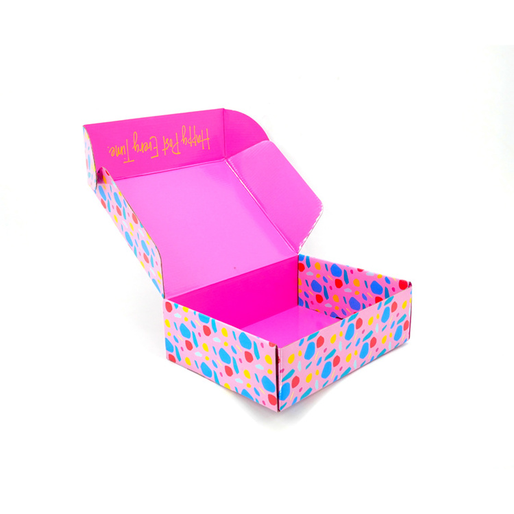 Custom made colorful girl present set candy paper packaging party packs mailer box happy birthday gift box for kids